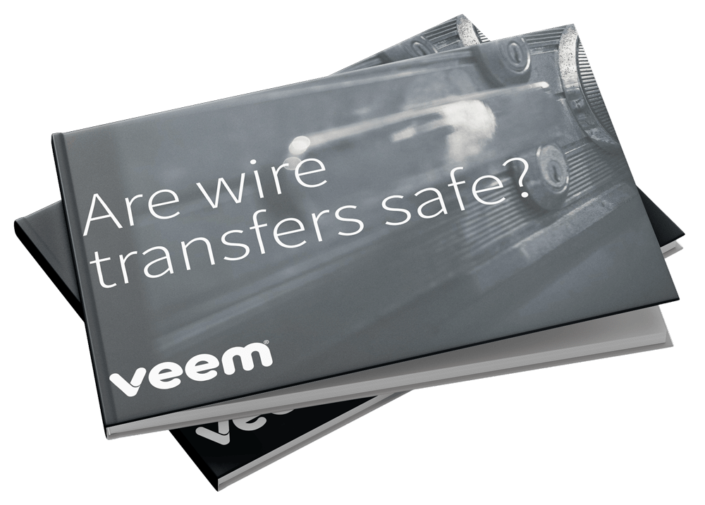 Book stack with the title Are wire transfers safe