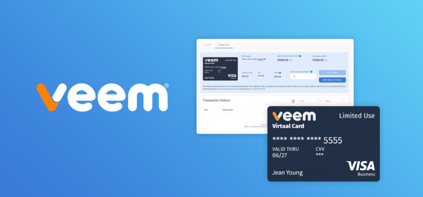 Veem Expands Its Real Time Payment Capabilities By Introducing a Fee-Free Visa® Virtual Card